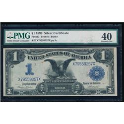 1899 $1 Black Eagle Silver Certificate PMG 40