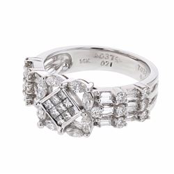 14KT White Gold 1.10ctw Diamond Ring