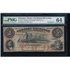 Image 1 : 1857 $2 Western Exchange Obsolete Note PMG 64