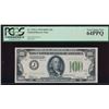 Image 1 : 1934 $100 Kansas City Federal Reserve Note PCGS 64PPQ