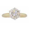 Image 1 : 14K Yellow Gold 1.28ct Light Chocolate Diamond Ring