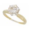Image 2 : 14K Yellow Gold 1.28ct Light Chocolate Diamond Ring