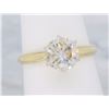 Image 8 : 14K Yellow Gold 1.28ct Light Chocolate Diamond Ring