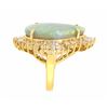Image 2 : 14KT Yellow Gold 17.36ct Opal and Diamond Ring