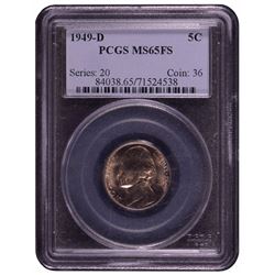 1949-D Buffalo Nickel PCGS MS65FS