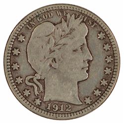 1912-S Barber Quarter Coin