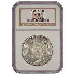 1902-O $1 Morgan Silver Dollar Coin NGC MS65