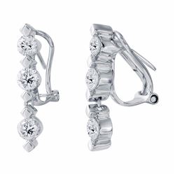 14KT White Gold 1.41ctw Diamond Earrings