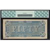 Image 2 : 1864 $50 Confederate States of American Note PCGS 55PPQ