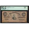 Image 1 : 1864 $50 Confederate States of America Note PCGS 35