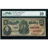 Image 1 : 1869 $5 Legal Tender Note PMG 20