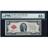 Image 1 : 1928A $2 Legal Tender Note PMG 63EPQ