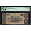 Image 1 : 1864 $10 Confederate States of America Note PCGS 58