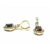 Image 2 : 14KT Rose Gold 5.00ctw Garnet and Diamond Earrings