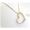 Image 3 : 14KT Yellow Gold 0.50ctw Diamond Pendant with Chain