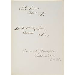 William McKinley and Benjamin Harrison