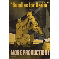 WWII 'Bundles For Berlin' Poster