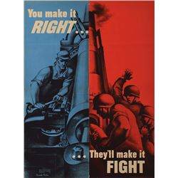 WWII 'You Make It Right' Poster