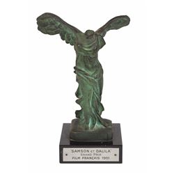 Cecil B. DeMille's Film Francais "Grand Prix" Award for Samson and Delilah