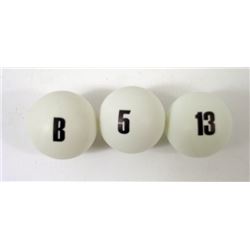 Now You See Me Four Horsemen Ping Pong Balls Movie Props