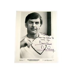 Star Wars: The Empire Strikes Back (1980) Darth Vader (David Prowse) Autographed Press Photo Movie C