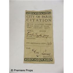 The Three Musketeers Aramis (Luke Evans) Movie Props