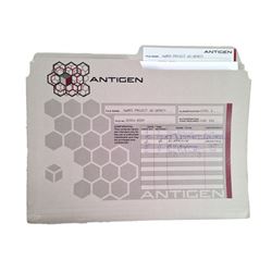 Underworld: Awakening 'Antigen' Lab file folder Movie Props