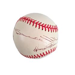 Demi Moore & Bruce Willis Signed Baseball