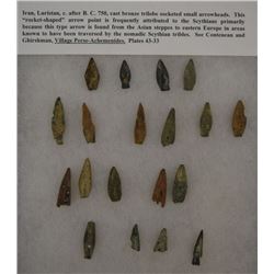 PREHISTORIC BRONZE ARROWHEADS