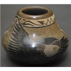 SANTA CLARA POTTERY JAR (NARANJO)