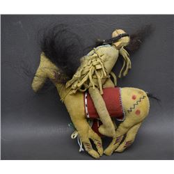 PLAINS BEADED HORSE AND RIDER