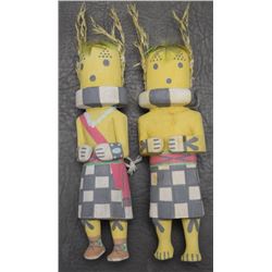 TWO HOPI KACHINAS (POLEHALA)