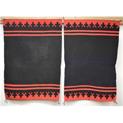PAIR OF NAVAJO NAVAJO DRESS HALF'S