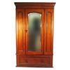 Image 1 : Victorian mahogany wardrobe with moulded c…