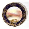 Image 1 : Aynsley porcelain plate, hand painted with…