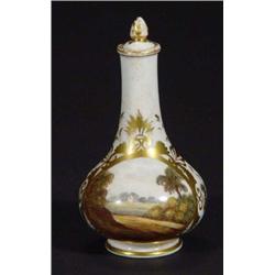 19th century Derby scent bottle and stoppe…