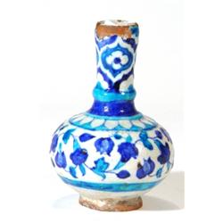 Small Iznik style pottery vase, hand paint…