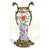Image 1 : Chinese ormolu mounted porcelain vase, han…