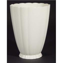 White glazed Keith Murray moonstone vase, …