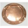 Image 1 : Circular Arts and Crafts copper tray, embo…