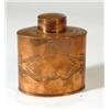 Image 1 : JS&SB Art Nouveau style copper tea caddy, …