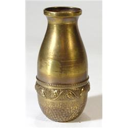 Beldray hammered brass vase with a band of…