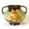 Image 1 : Gouda twin handled pottery vase, hand pain…