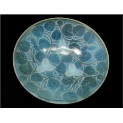 French opalescent glass dish, moulded with…