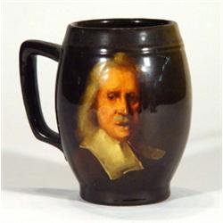 Art Pottery mug, hand painted with a gent …