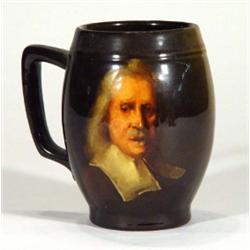 Art Pottery mug, hand painted with a gent …