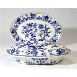 Wedgwood tureen and cover and a meat plate…