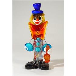 Colourful Murano clown, 28cm high…