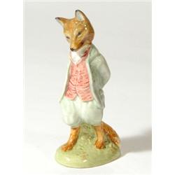 Hand painted Royal Albert 'Foxy Whiskered …