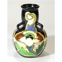 Gouda style Art Nouveau pottery vase, hand…